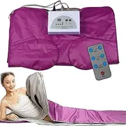 Far-Infrared Sauna Blanket Slimming Sauna Blanket Stretchable Hand 2 Zones Digital Thermal Sauna Blanket Body Shaper for Weight Loss and Fitness