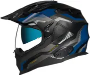 Nexx X.WED 2 Columbus, adventure helmet , color: Matt Black/Grey/Dark Blue , size: M
