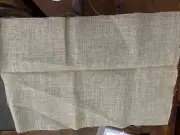 Natural Burlap Fabric 18 x 27" - 12 hpi for cross stitch needlepoint crafts