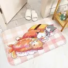 Floor Bath Mat K-Kawaii Cat Doormat Entrance Door Home Room Mats Custom Bathroom
