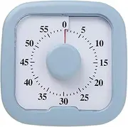 60-Minute Visual Timer for Kids and Adults,Kitchen Timer, Countdown Timer for Children, Kitchen, Bedroom，Classroom, Timer for Time Management Education (Blue)