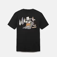 在飛比找Yahoo奇摩購物中心優惠-Timberland 中性黑色背後圖案短袖T恤|A6EZW0