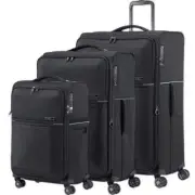 Samsonite 73H Softside Suitcase Set of 3 Black 38025, 38024, 38021 with FREE Dig