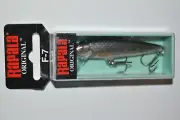 rapala f-7 sh f07 silver shiner balsa lure 2 3/4" 1/8 oz minnow lure floating