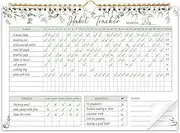 Habit Tracker Calendar-12 Months Undated Daily Weekly Goal and Habit Tracker Journal Planner with Spiral Binding, Boost Productivity Tool and Workout Calendar, 11.7"*8.5"