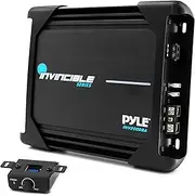 Pyle 1000W Monoblock Car Audio Amplifier - 1 Channel MOSFET Amp with Bass Boost, Low Pass Filter, Subsonic Circuitry, Remote Control, Thermal Protection, RCA Inputs, PWM Power Supply, (9" x 8" x 2")