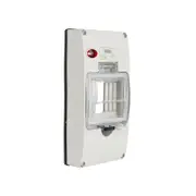 GEN3 CBC4PN - 4 Pole RCD/MCB Cover With Neon IP66