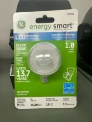 LED Technology Globe 3000K 1.8 Watts Energy Smart Bulb By GE