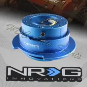 NRG Blue Aluminum Ball Lock 6-Hole Steering Wheel Gen 2.5 Quick Release Adapter