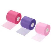 3Pcs 30 Yard PU Tennis Badminton Racket Grip Cushion Wrap Tape Film, 3 Colors