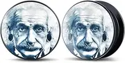[POBAISITER] 2PCS Acrylic Internally Threaded Ear Plugs gentleman character Epoxy Allergy Free Ear Gauges Tunnels Stretcher For Women Men Body Piercing Jewelry