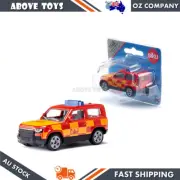 Siku Land Rover Defender Fire Brigade Car Red Yellow Diecast Model Toy