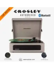 Crosley Voyager Turntable✅ Great (CR8017A-GY) *New And Yes Bluetooth + Bonus