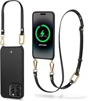 Cyrill by Spigen Classic Charm Mag MagSafe Compatible Case Designed for iPhone 14 Pro (2022)(6.1-inch) Cover - Black