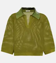 [Dorothee Schumacher] Dorothee Schumacher Essential Ease wool-blend crop top AU 8 green