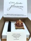ESTEE LAUDER JAY STRONGWATER BEJEWELED CROWN VTG COMPACT for SOLID PERFUME / BOX