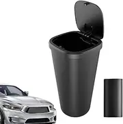 Car Trash Can, Multifunctional Auto Garbage Organizer, Leak-Proof Organizer Garbage Can, Car Waste Storage with Lid, Car Trash Can for Women, Trash Can Car Accessories for Car