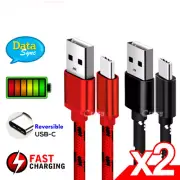 2X F Samsung Galaxy S20 Ultra A11 A21S A31 A51 USB Type C Charger Charging Cable