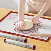 Silicone Baking Mat, Non Stick Pastry Mat Sheet for Dough Rolling, Nonslip Fonda