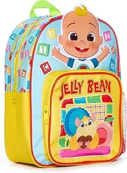 [CoComelon] Jelly Bean Childrens Backpack Blue Yellow, Blue, 10 liters