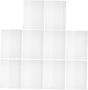 DINHEAROM 10Sheets Transparent Book Film Reusable Scratch Book Cover Protective Book Sleeve for Students Protection for Textbooks and Notebooks Film