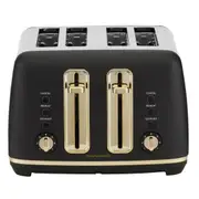 Morphy Richards Ascend Soft Gold 4 Slice Toaster - Black