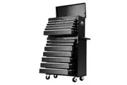 Giantz 16 Drawer Tool Box Cabinet Chest Trolley Toolbox Garage Storage Black