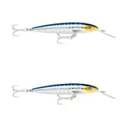 2x Rapala 7cm Countdown Magnum Sinking Trolling Fishing Lures - Wahoo UV