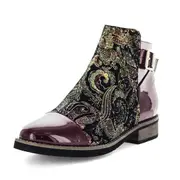 Zola Hearty Women's Boots - Wine Patent