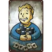 Fallout Vault Boy Vintage Metal Painted Art Signage,Vintage Style metal 12x8 NEW