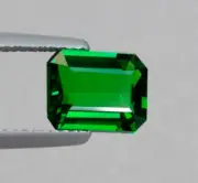 2.12ct Certified Natural Tsavorite Garnet OCT 9x7mm Vivid Green 100% Genuine