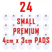 HiDow TENS EMS compatible ELECTRODE PADS - 4cm x 3cm x 24 SMALL PREMIUM PADS