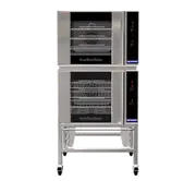 Turbofan E30M3/2C - Double Stacked - GN 1/1 Manual / Electric Convection Ovens Double Stacked on a Stainless Steel Base Stand