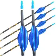 Spiral Feather Archery Pure Carbon Arrow Shaft ID4.2mm Recurve Bow LongBow Arrow