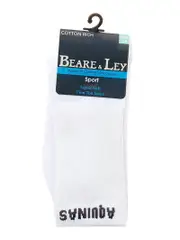 White Crew Socks With School Name
