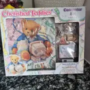 Cherished Teddies Computer Set Terry Bear Floppy Disk Mouse Pad Enesco