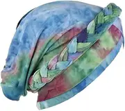 [Generic] Braid Turban Cap Ethnic Bohemia Twisted Hair Cover Wrap Turban Headwear