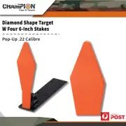 Champion Pop-up .22 Calibre Diamond Shape Target W Four 6-inch Stakes Ch44886