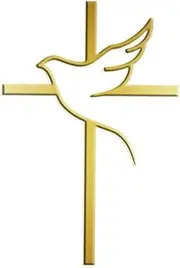 Cross Cake Topper, Cross with a Dove Religious Cake Topper, Cake Decoration Supplies for Anniversary Party Decorations
