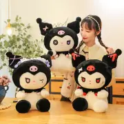 Cartoon Kuromi Plush Doll Throw Pillow Stuffed Toys Sofa Bedroom Decor Pillows