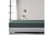 100% Jersey Cotton Soft Stretchy Breathable Fitted Sheet - Forest Green - Double Size