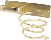 Blow Dryers Holding Shelf, Gold Color Hair Dryer Holder Blow Dryer Holder Rack Blow Dryer Hanger Wall Mount for Bathroom