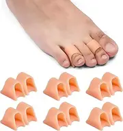 12pcs Hammer Toe Straightener, Toe Corrector Big Toe Straightener Corrector Toe Splint Hammer Toe Straightener Corrector for Claw Crooked Toes (L)