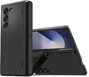 [Spigen] Tough Armor Pro P Case Designed for Samsung Galaxy Z Fold 6 Case Hinge Protection Pen Stylus Holder Hard Cover - Black