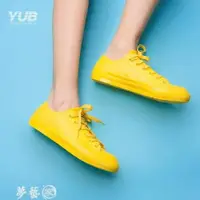 在飛比找樂天市場購物網優惠-雨鞋 yub時尚雨鞋休閑防滑短筒膠鞋防水鞋情侶平底水靴套鞋夏