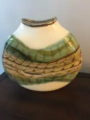 GartnerBlade "Large Sargasso Flat Vessel" Hand-Blown Glass