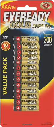 Eveready Gold AAA 16 Pack