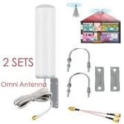 2x High Gain Helium Hotspot Miner Antenna Kit 915mhz 12dBi For RAK Nebra Bobcat