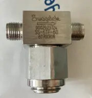 Swagelok SS-6TF-60 Stainless Steel Tee-Type Particulate Filter 60 Micron. G1