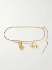 [Chloé] Chloé - Shell Gold-tone Belt - One size One size Gold